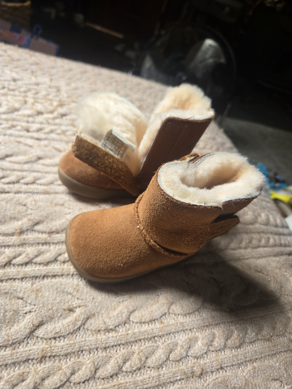 UGG Infant Keelan Chestnut Suede Boot - Brown